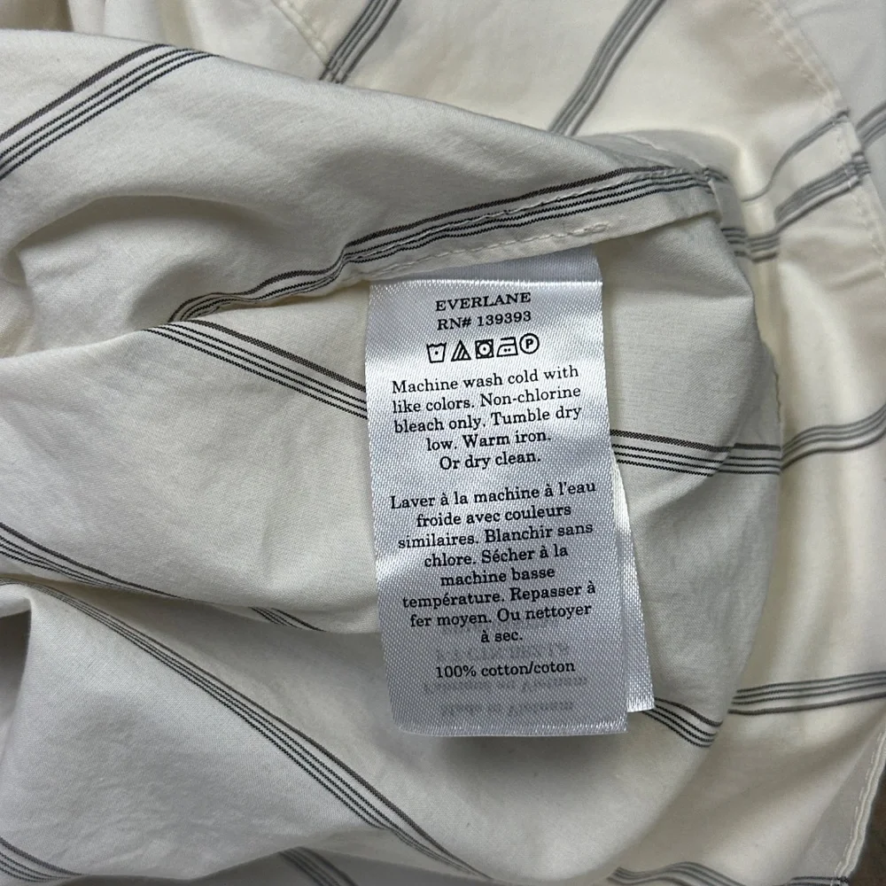 NWT - Everlane Tie Back Blouse - Sz L - Picture 3 of 4